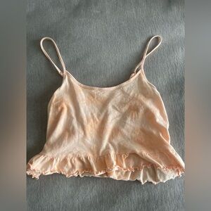 American Eagle Orange Tank Top Size S